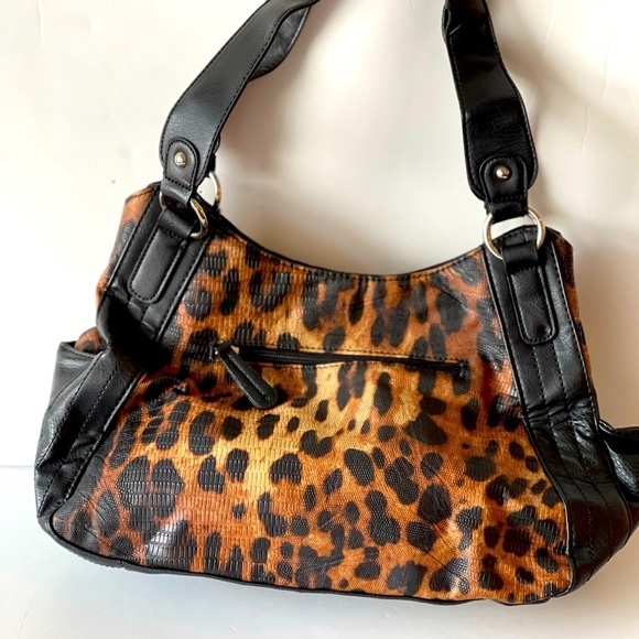 Apt. 9 Women's Leopard Animal Print Handbag Purse Shoulder Bag - Picture 7 of 7